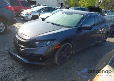 2020 Honda Civic Sport from USA, damaged, VIN 2HGFC2F80LH552318